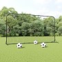  Futbolo kamuolio atšokimo sienelė, juoda, 366x90x183cm, HDPE