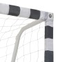  Futbolo vartai, juodos ir baltos sp., 300x160x90 cm, metalas