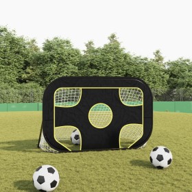  Futbolo vartai su tinklu ir taikiniu, 120x80x80cm, poliesteris