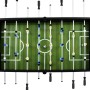  Stalo futbolo stalas, juodas, plienas, 60kg, 140x74,5x87,5cm