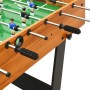  Sulankstomas stalo futbolo stalas, 121x61x80cm, šviesiai rudas