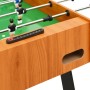  Sulankstomas stalo futbolo stalas, 121x61x80cm, šviesiai rudas