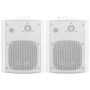  Prie sienos montuojami stereo garsiakalbiai, 2vnt., balti, 100W