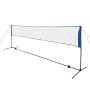  Badmintono tinklas su plunksninukais, 500x155 cm