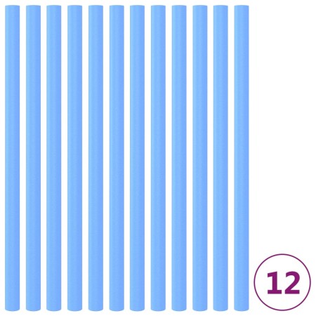  Batuto vamzdžių paminkštinimai, 12vnt., mėlynos spalvos, 92,5cm