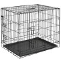 @Pet Dog Transportavimo narvas, juodas, 50,8x30,5x35,5cm, metalas